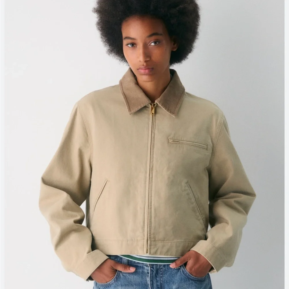 TNA Artizia Tan Utility Jacket for Women - Picture 1 of 7